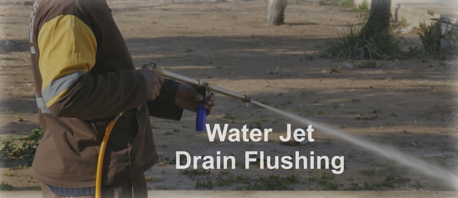 water jet pipe flushing
