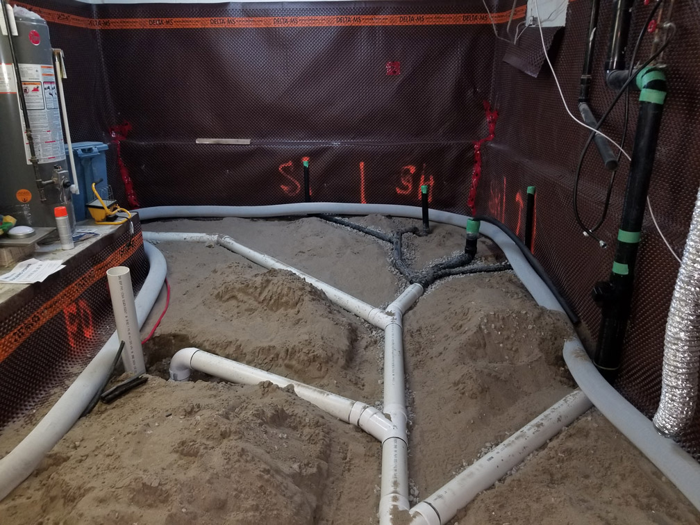 New Basement Sewer Drains